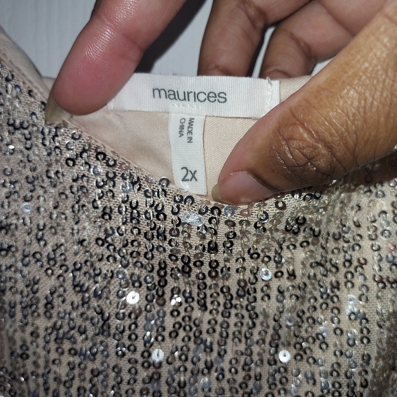 Gold Sequinced Mini Dress - Picture 3 of 3